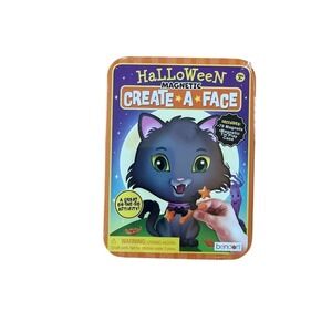 Bendon Halloween Magnetic Create-A-Face Tin Play Case Set 79 Face Magnets